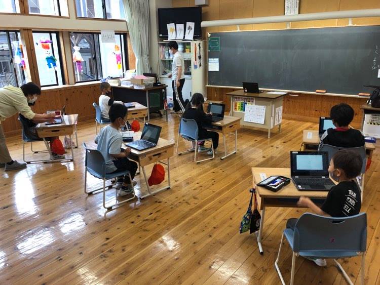 ときがわ町立萩ヶ丘小学校でのICT研修を実施しました（2021年6月17日、第１回）