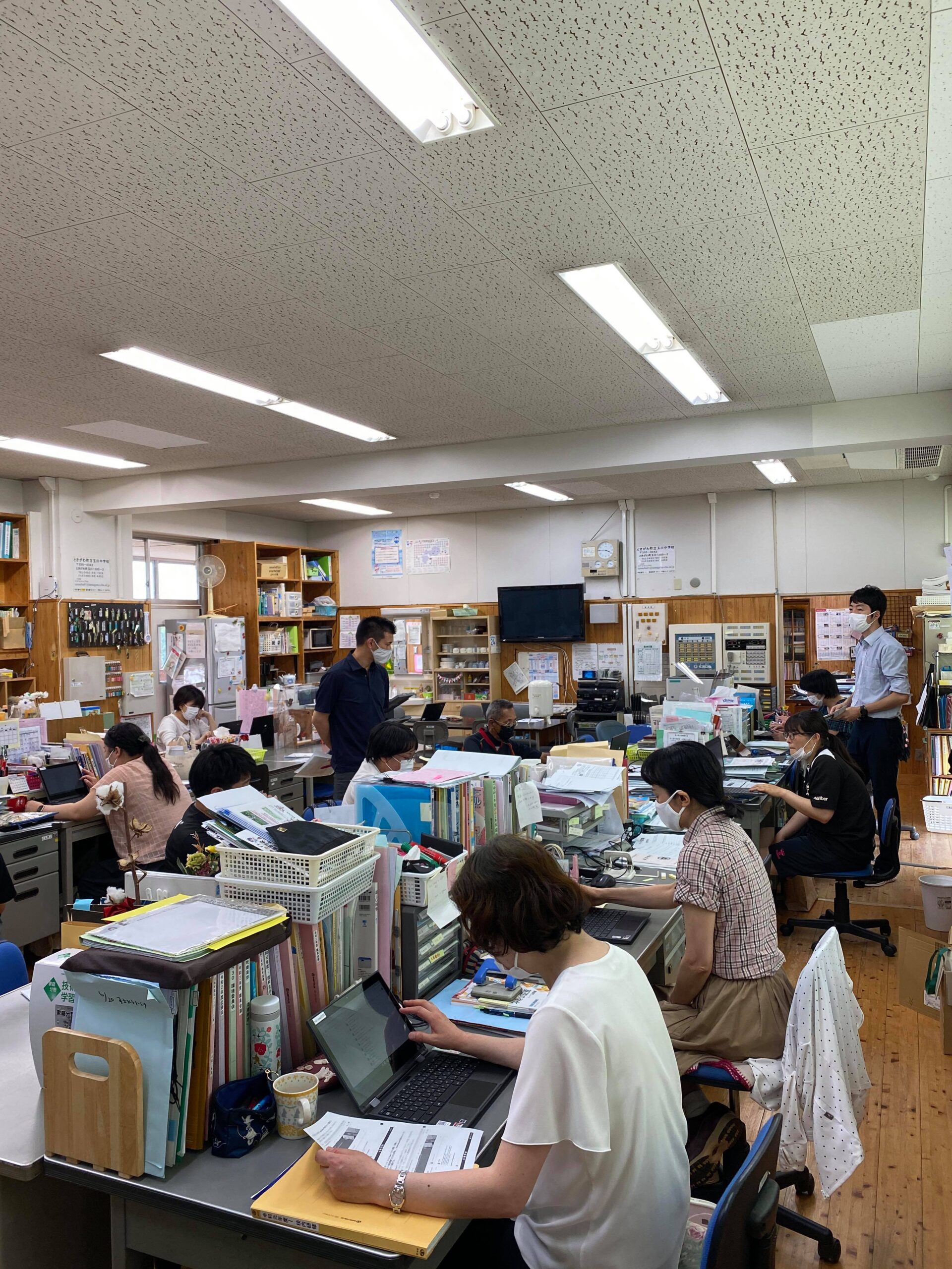 ときがわ町玉川中学校でICT研修を実施しました（2021年7月5日）