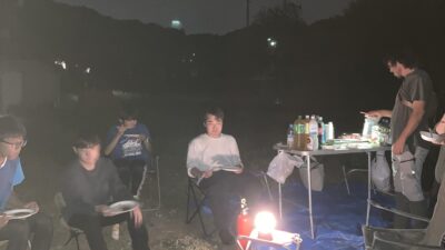 「ちはるふぁーむ×城西大学経営学部 辻先生ゼミ」によるネギの定植とBBQ会を開催しました（2023年4月29日）