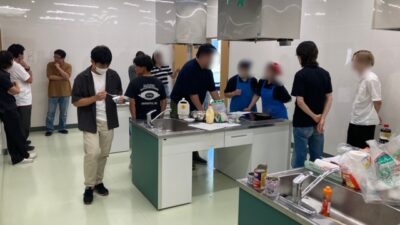 日本大学経済学部 川出先生ゼミによる「鳩山町ふるさと支援隊」の試作調理会に参加しました(2023年9月5日)
