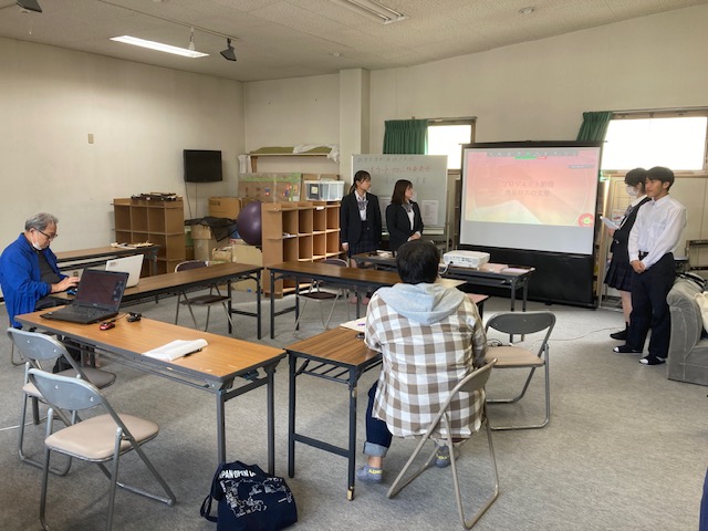 筑波大学附属坂戸高校の皆さんによる活動団体マルカートのプロジェクト発表会＆試食会に参加しました（2023年10月14日）