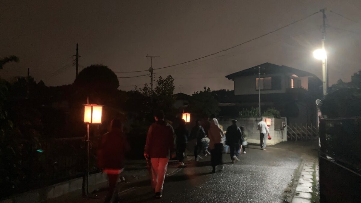 毛呂山町立歴史民俗資料館主催「絵灯篭の夕べ」に参加しました（2025年10月11日）